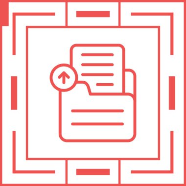 belge simgesi vektör illüstrasyonu