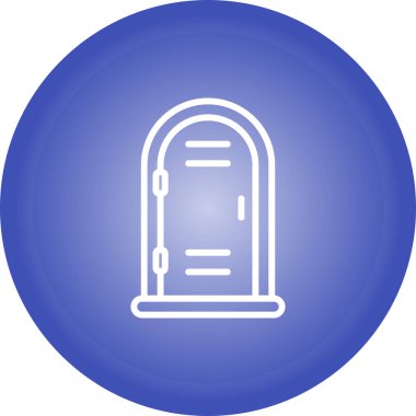 Mavi bir simgenin vektör illüstrasyonu