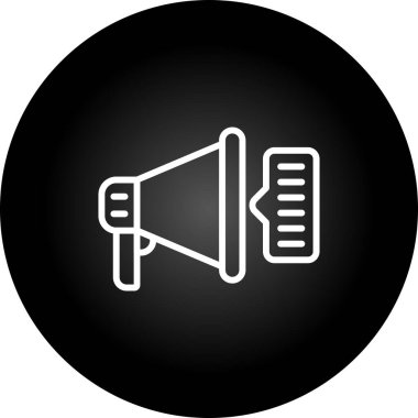 Hoparlör vektör simgesi. bu düz yuvarlak tuş siyah renk ve gri renk kullanır ve beyaz arkaplanda izole edilir