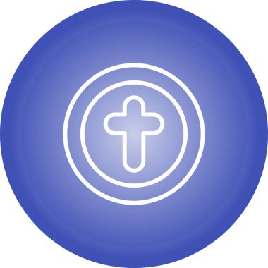 Eşsiz Hıristiyan vektör simgesi