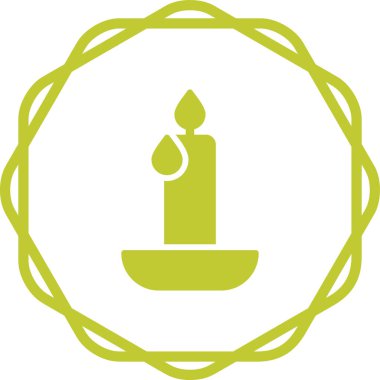 Mum simgesi, vektör illüstrasyonu