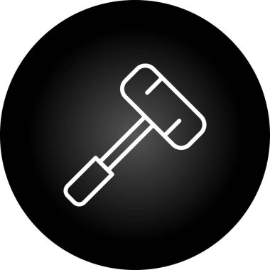 Çekiç. Web simgesi modern illüstrasyon