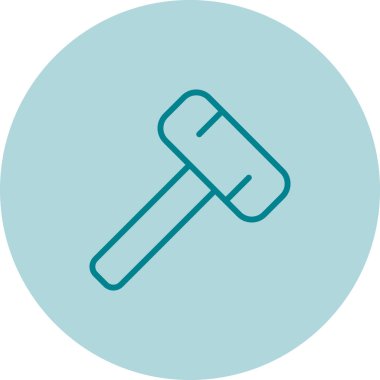 Vektör simge işareti simge vektör çizim kişisel ve ticari kullanım için çekiç..