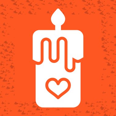 aşk kalp ikonu, vektör illüstrasyonu