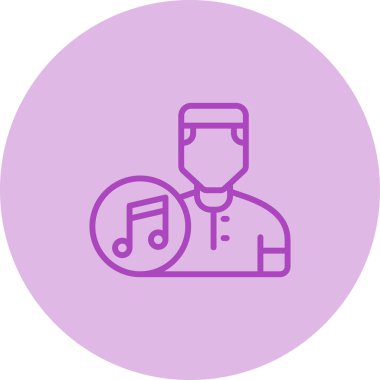 vektör müzik ağı simgesi