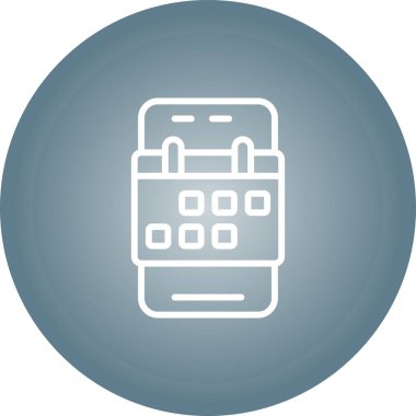 Takvim simgesi vektör illüstrasyonu