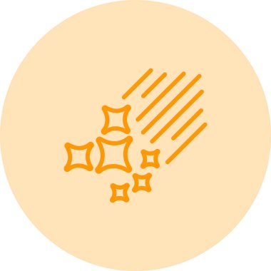 Bir yıldız simgesinin vektör illüstrasyonu