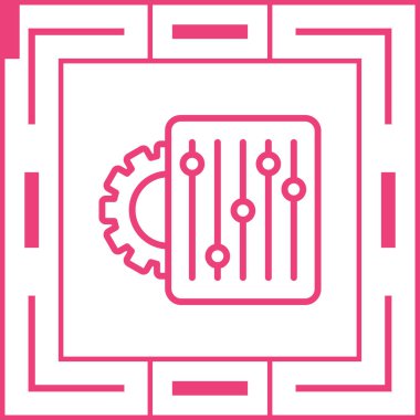 ayarları web simge vektör çizim 