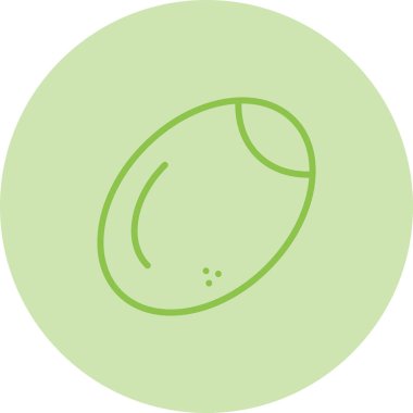 Benzersiz Kiwi Vektör Satır Simgesi