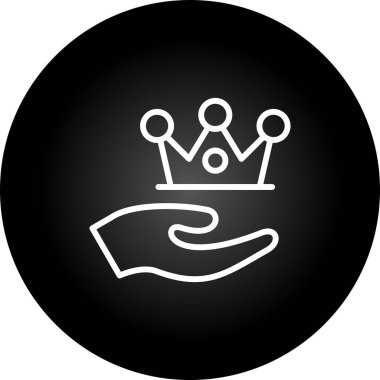 Moda Biçimli El Simgesi İzole Arkaplanı