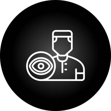 Göz simgesinin vektör illüstrasyonu