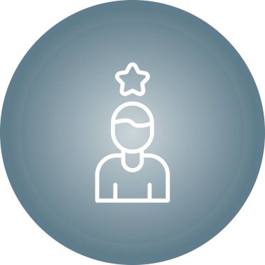 Kullanıcı simgesinin vektör çizimi