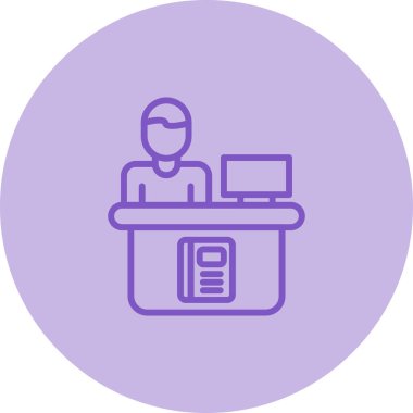 Dizüstü bilgisayarı olan bir adamın vektör çizimi