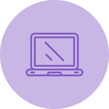 dizüstü bilgisayar simgesi web basit illüstrasyon