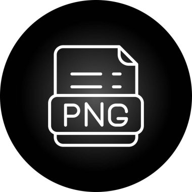 png dosya biçimi simgesi, vektör illüstrasyonu
