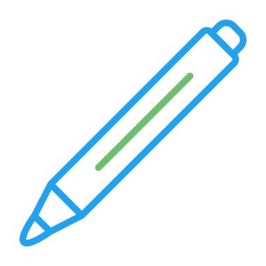 kalem vektör satırı simgesi