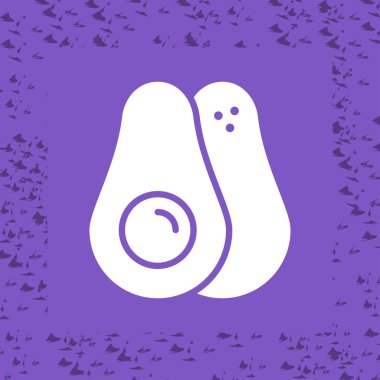 avokado ikonu, sağlıklı gıda konsepti.