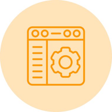 Tarayıcı Ayarları Web simgesi çizimi