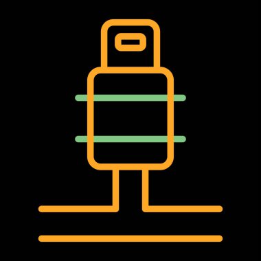 Robot simgesinin vektör illüstrasyonu