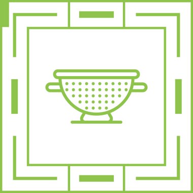 Colander web simgesi vektör illüstrasyonu 