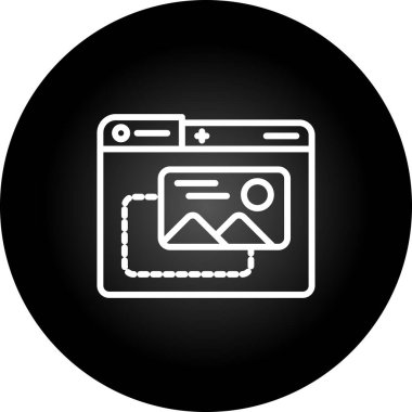 seo modern simgesinin vektör illüstrasyonu