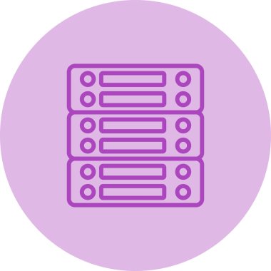 sunucu web simgesi vektör illüstrasyonu