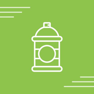 Uzun gölgeli beyaz çizgi çöp kutusu simgesi. Çöp kutusu tabelası. Sepet simgesini geri dönüştür. Ofis çöpü ikonu. Vektör İllüstrasyonu