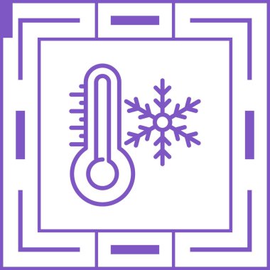 termometre simgesi vektör illüstrasyonu