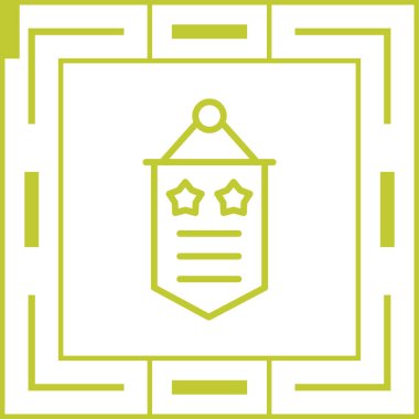 Banner  icon, vector illustration 