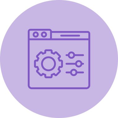 Ayarlama. Web simgesi basit illüstrasyon