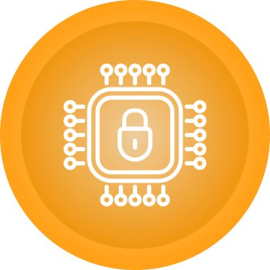 Kilit. Web simgesi basit illüstrasyon