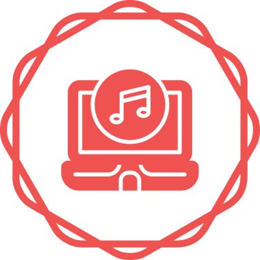 dizüstü bilgisayar simgesi web basit illüstrasyon