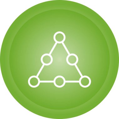 Benzersiz molekül yapısı vektör çizgisi simgesi