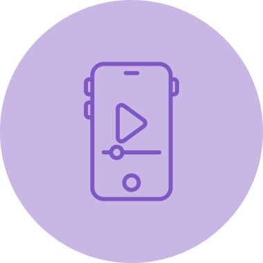 Smartphone Simgesi, vektör illüstrasyonu