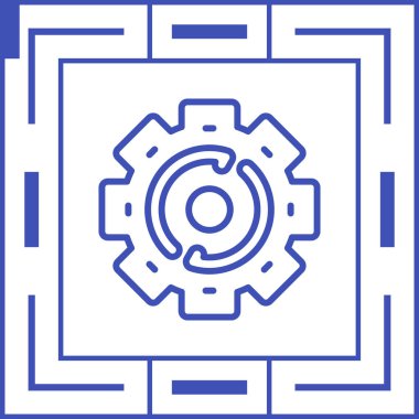 dişli simgesi vektör illüstrasyonu