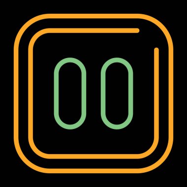 Bir b simgesinin vektör illüstrasyonu