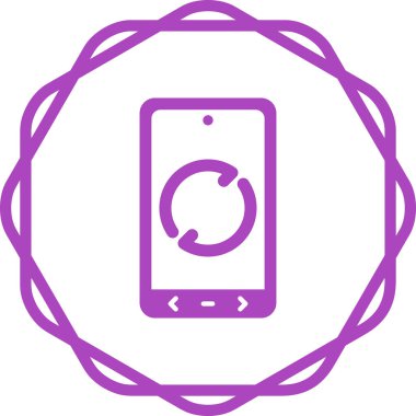 vektör telefon simgesi çizimi