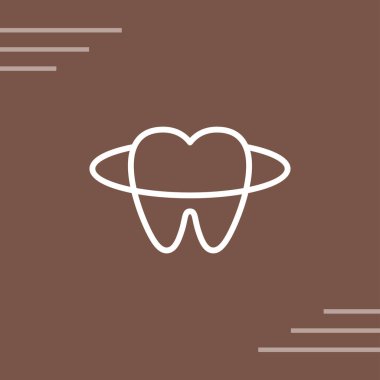 diş hekimliği, diş simgesi, vektör illüstrasyonu  