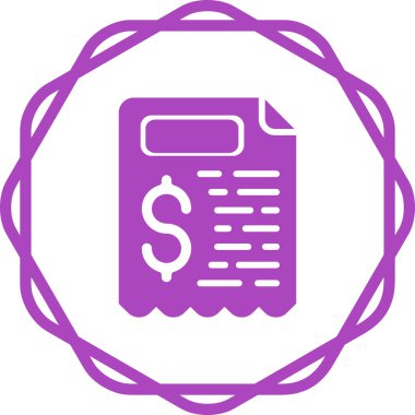 Para için. Web simgesi basit illüstrasyon