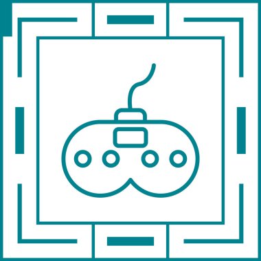 Oyun kumandası simge vektör çizim