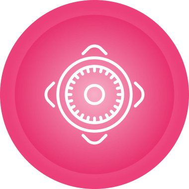 beautiful target vector glyph icon
