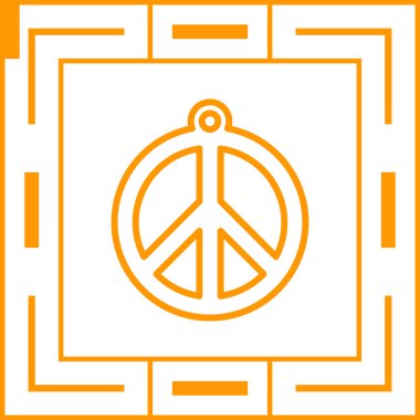 Çember simgesinde barış sembolü