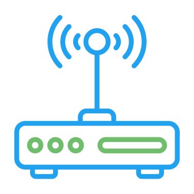 Wifi yönlendirici vektör simgesi