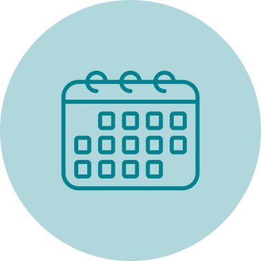 Takvim web simge vektör çizim