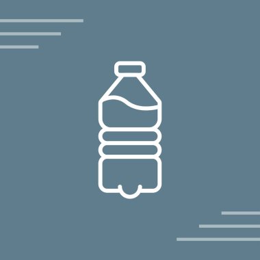 Su şişesi simgesi ince çizgi biçiminde
