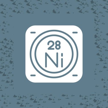 Nikel kimyasal element simgesi, basit satır biçimi