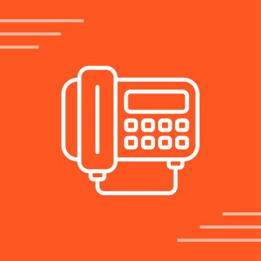 Telefon simgesinin vektör illüstrasyonu