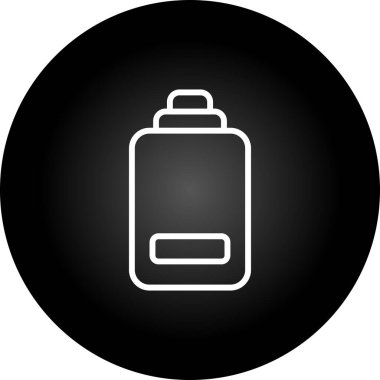 beyaz arkaplanda pil simgesi