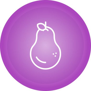 Eşsiz Armut Vektör Kabartma Simgesi