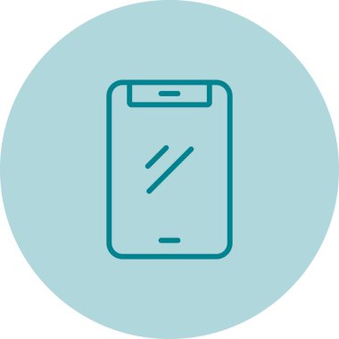 Telefon vektör satırı simgesi